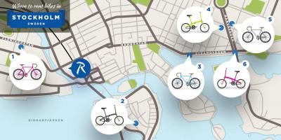 Stokholm city bikes hartë