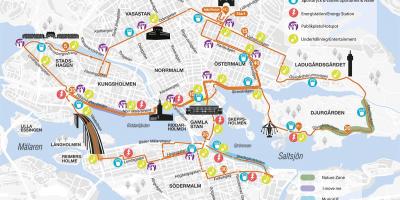 Harta e Stokholmit maratone