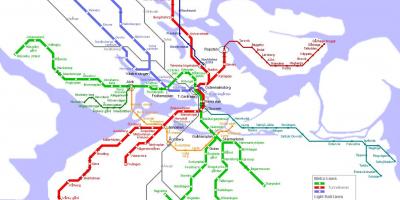 Harta e Stokholmit metro stacion