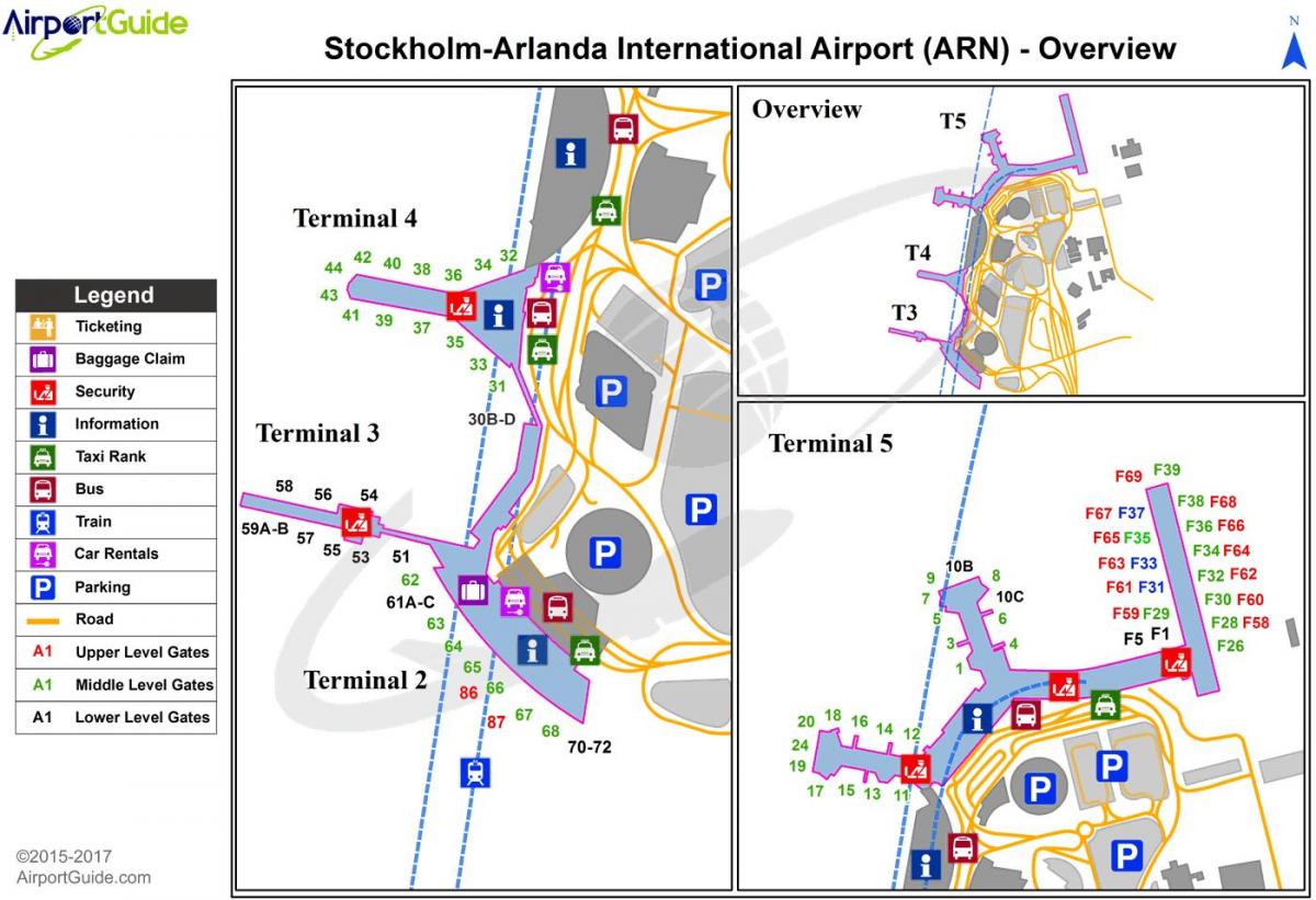 Stokholm arlanda aeroporti hartë