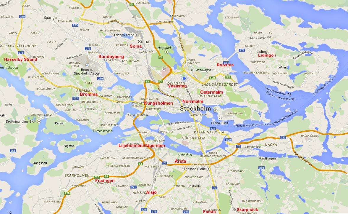 harta e bromma Stokholm