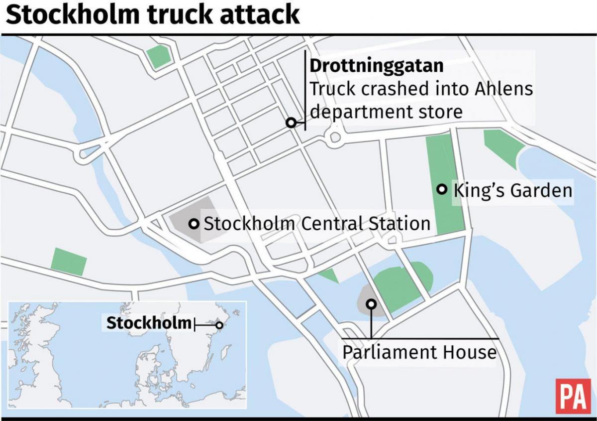 harta e drottninggatan Stokholm