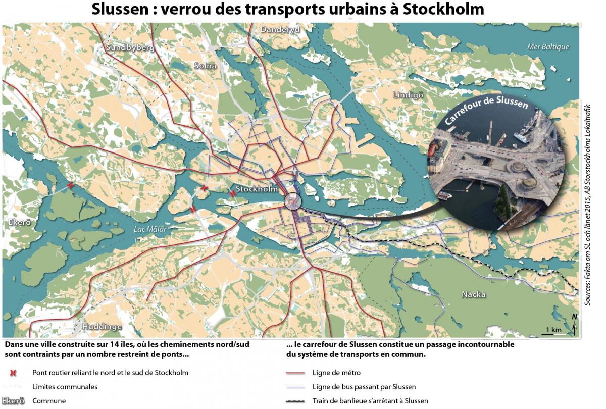 harta e slussen Stokholm
