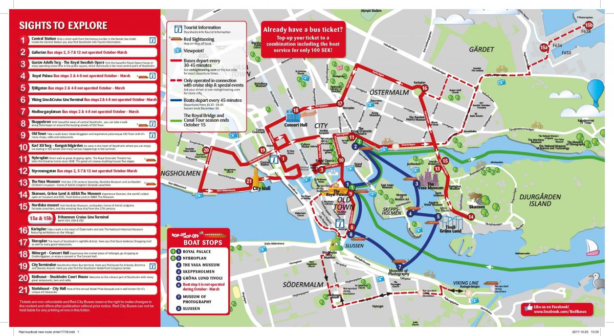 linja autobusi Stokholm hartë