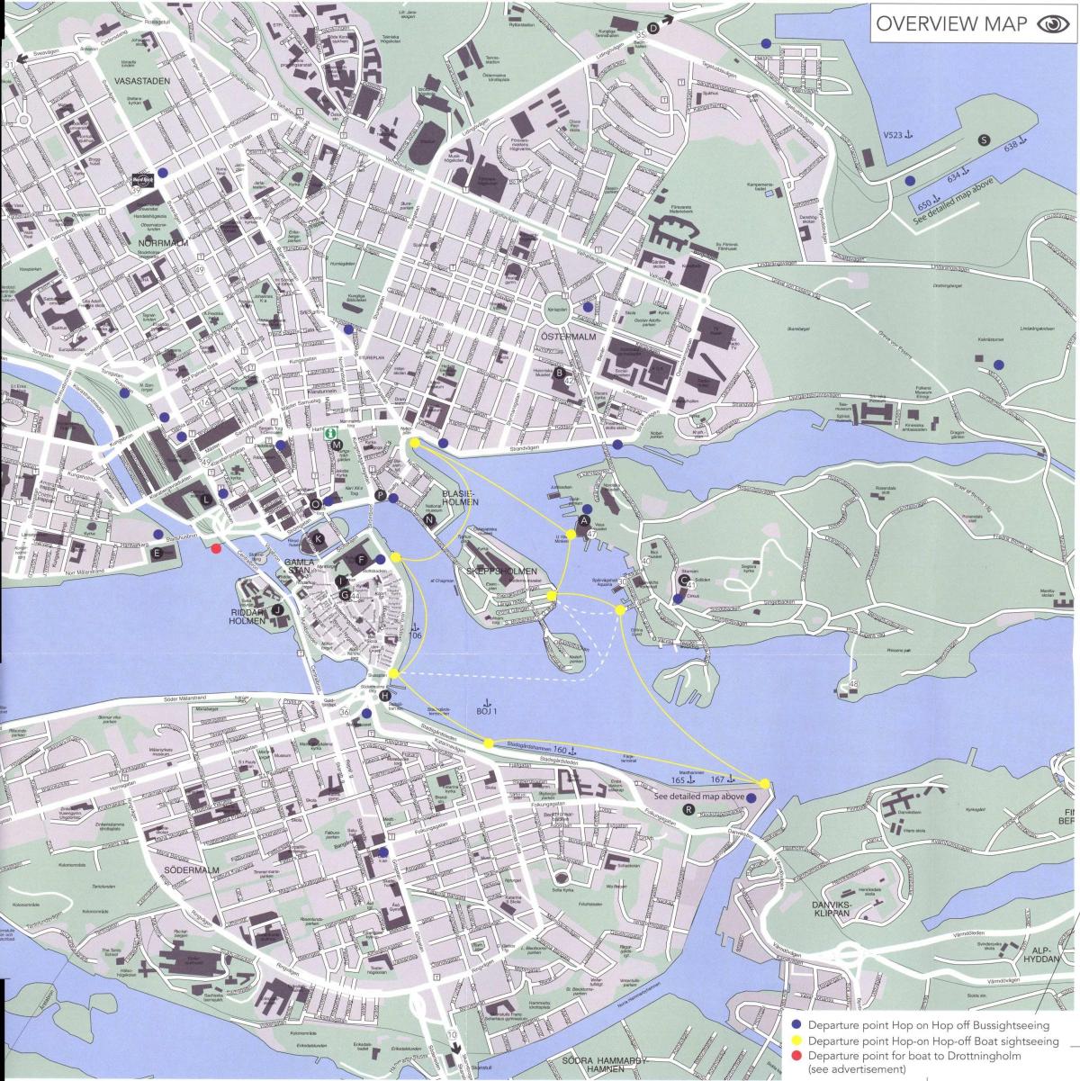harta e Stokholmit qendra