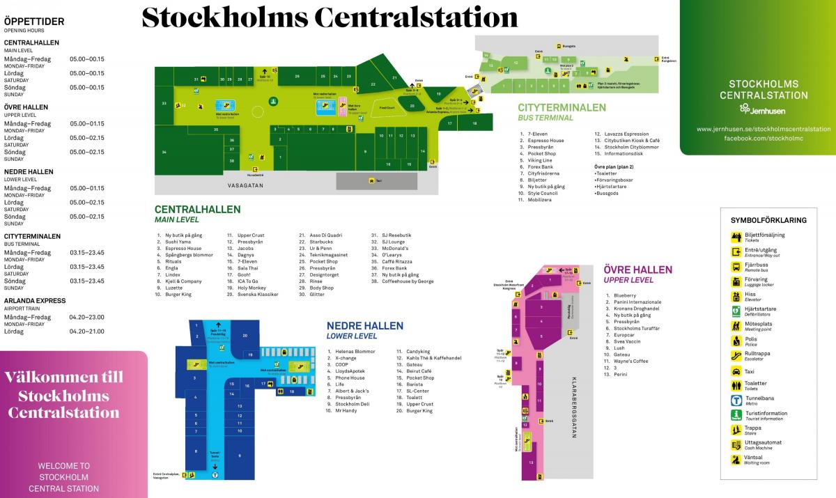 Stokholm stacioni hekurudhor hartë