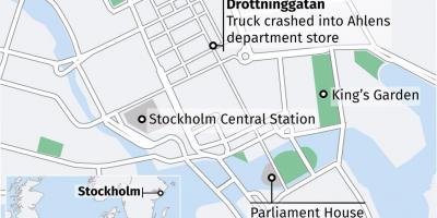 Harta e drottninggatan Stokholm