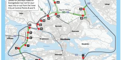 Harta e Stokholmit bllokimet e ngarkuar