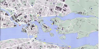 Harta e Stokholmit qendra